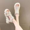 Fashion Sandals for Women Platform Braided Woman Shoes Luxury Summer Vintage 2025 Sandal Original Vip Low Price Footwear On Sale Daily