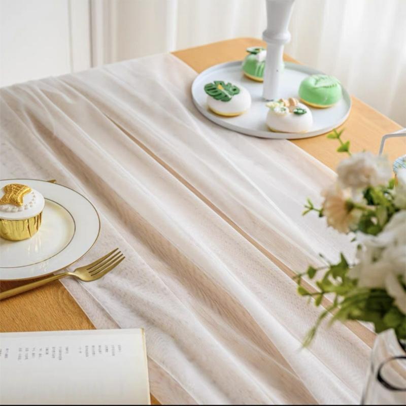 10 Random Colored Tulle Rolls 2M Length Gauze Decorative Cloth For Themed Parties Home Decoration Creation