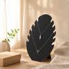 FlameShaped Necklace Stand Freestanding Expandable Display Board Layered Leaf Edge Jewelry