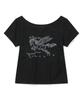 IFYOUWANT Pegasus One-Shoulder Tee Black