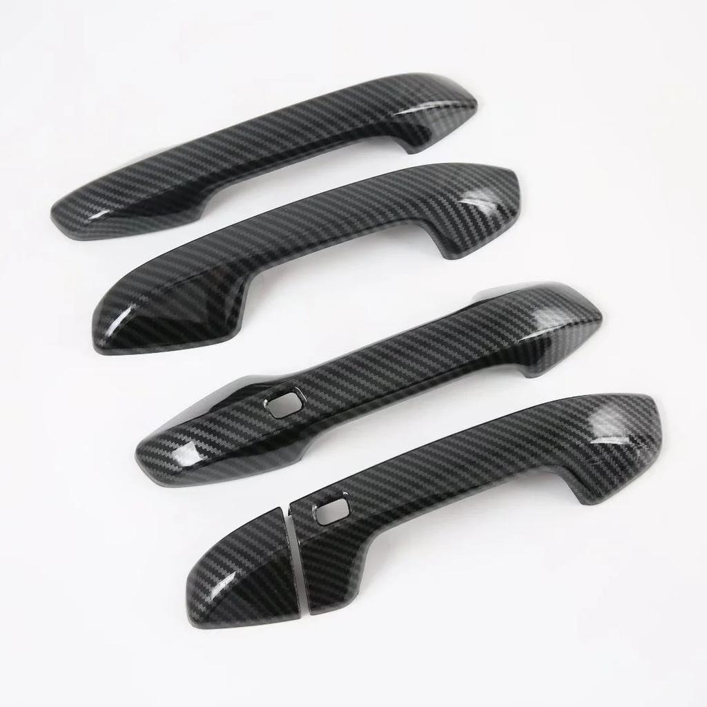 For Kia Forte Cerato K3 BD     ABS Carbon Fiber Door Handle Cover Door Bowl Trim Sticker Car Styling Accessories