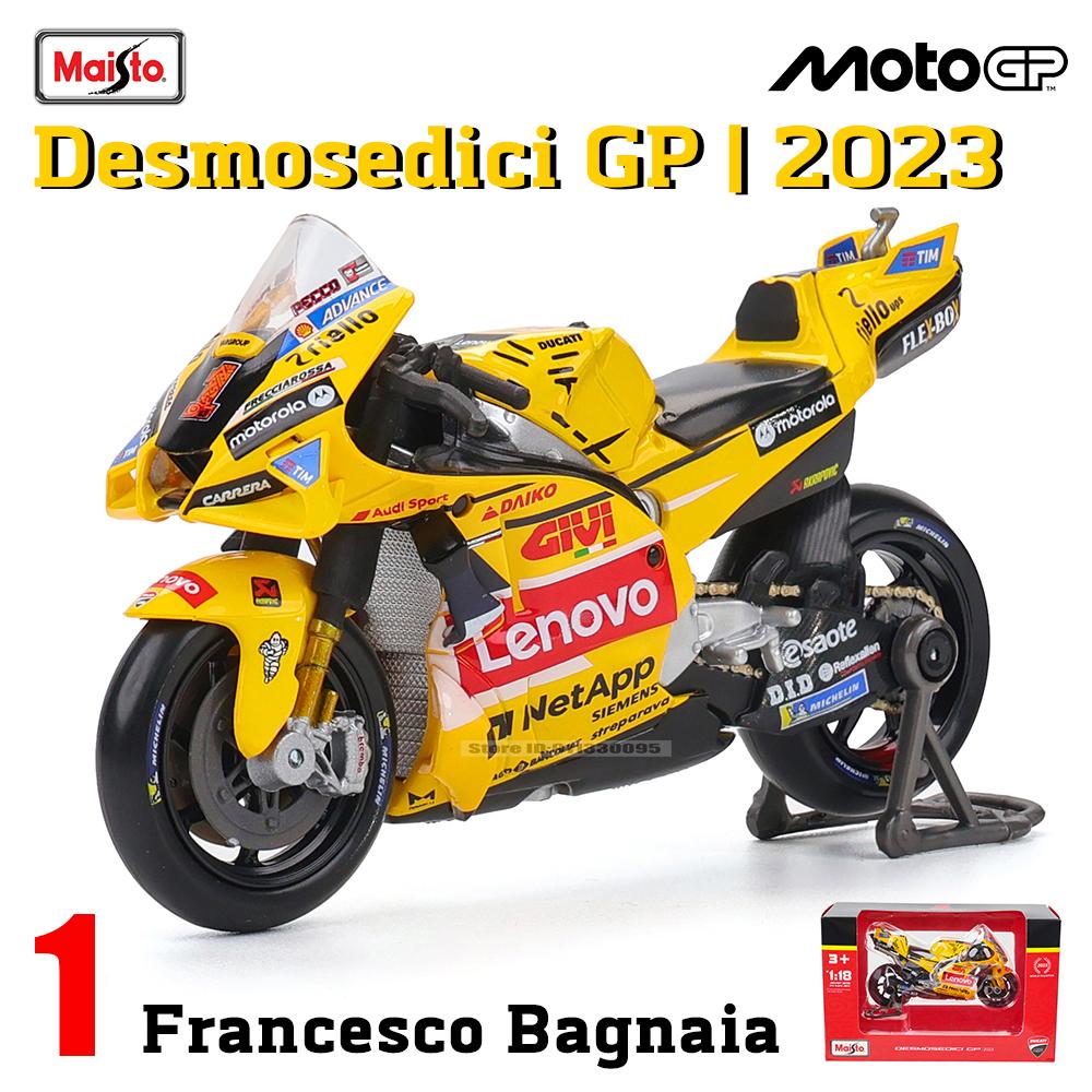 Maisto 1:18 2024 Ducati Lenovo Team #1 Bagnaia Champion Driver Moto GP Racing Casting Alloy Motorcycle Model Collection Gift Toy