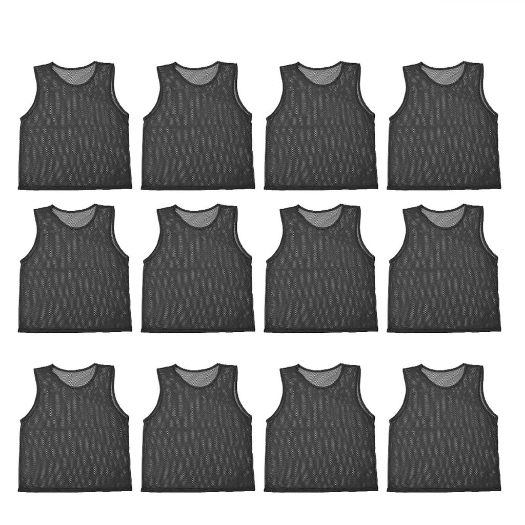 12pcs Outdoor Sports Vests Scrimmage Soccer Football Training Breathable Adults Jersey Football Player Training Vest