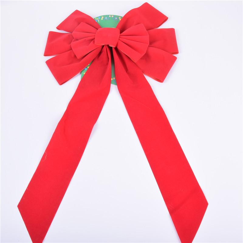 Christmas Tree Small Flocked Bows - 5.5CM - Pack of 12 Holiday Decorations