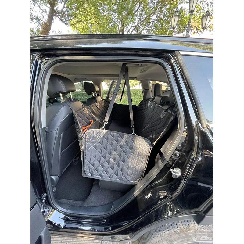 Animal de companie Pernă de mașină pentru câini Animale de companie Hamac rezistent la zgârieturi Husă pentru scaun pentru câini antiderapant cu fereastră din plasă Produse pentru animale de companie Protector pentru scaunul de mașină