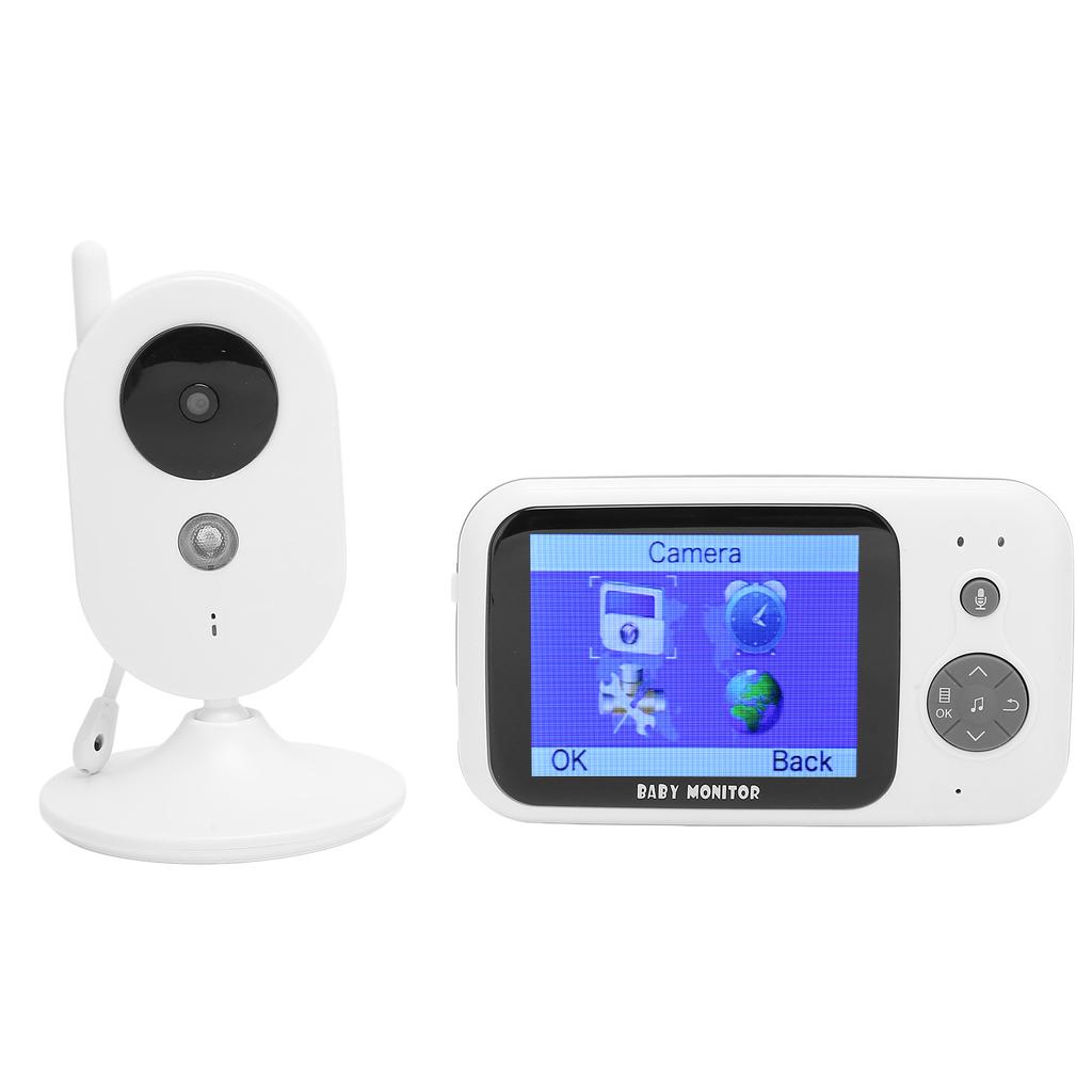 Baby Camera with 3.2in LCD Monitor 2 Way Audio Night Vision Temperature Monitoring Music Playback for The Elderly Kids