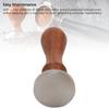 Kaffee Tamper 30mm Edelstahl Kaffeepulver Presswerkzeug mit Holzgriff für Café Zuhause