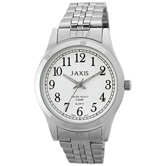 Sun Flame 5 ATM Water Resistant J-AXIS Easy-to-Read Watch,