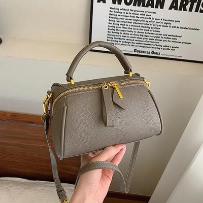 Solid Color Leather Women's Designer Retro Shoulder Crossbody Bag for Women New Fashion Feminine Messenger Tote