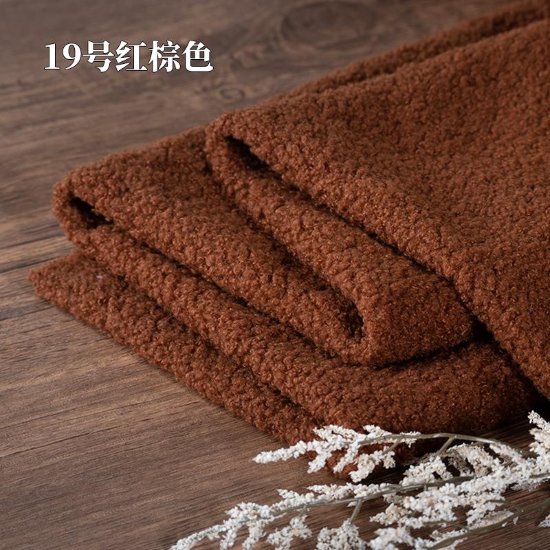 Teddy Plush Fabric Elasticity Soft By The Meter for Toys Pet Nest Cushion Handmade DIY Sewing Faux Lamb Fur Cloth Beige White