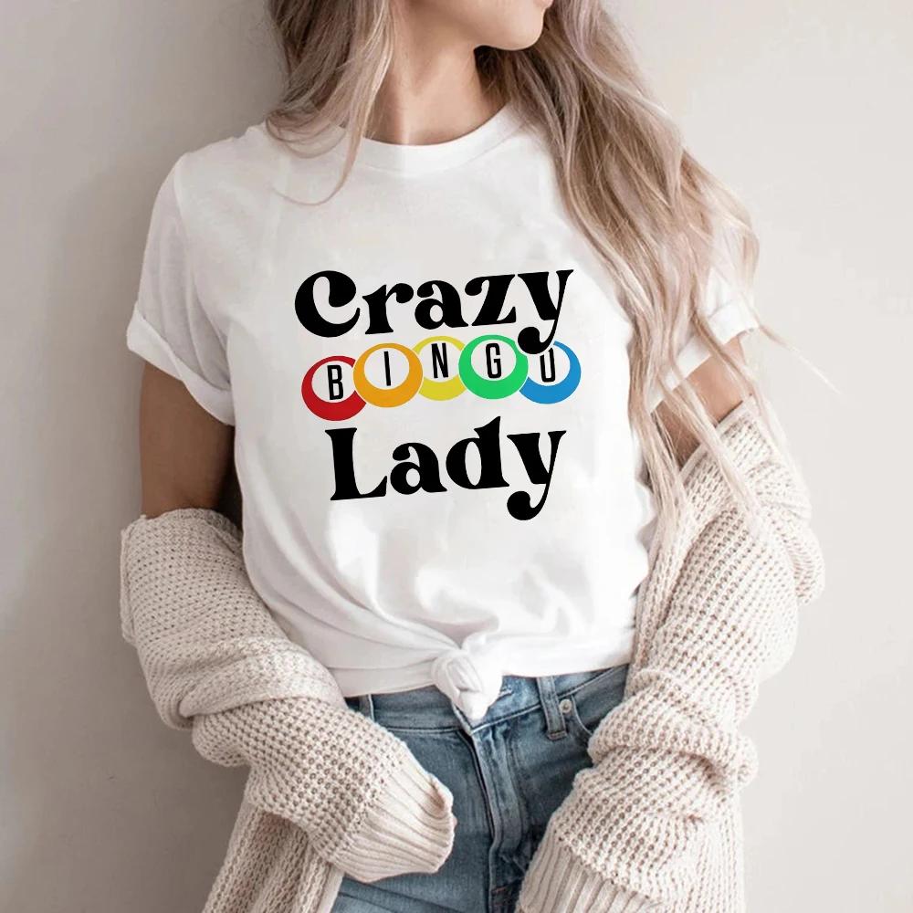Bingo Night Print Graphic Streetwear Fashion TShirts Harajuku Clothes Short Sleeve Summer Tee Casual FeUnisex Tops