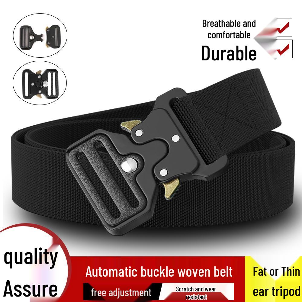 Men's Tactical Canvas Belt: Durable, Versatile, Casual, for All Ages