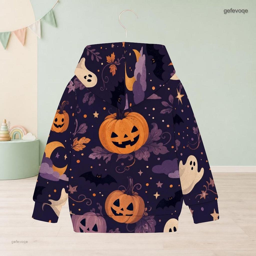 Felpa da ragazza a maniche lunghe con stampa Rana Strega Calderone Pullover casual