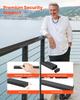 VEVOR 198 cm Stainless Steel Handrail, Rectangular Top Stair Deck Hand Rail for Outdoor/Indoor Steps with End Cap