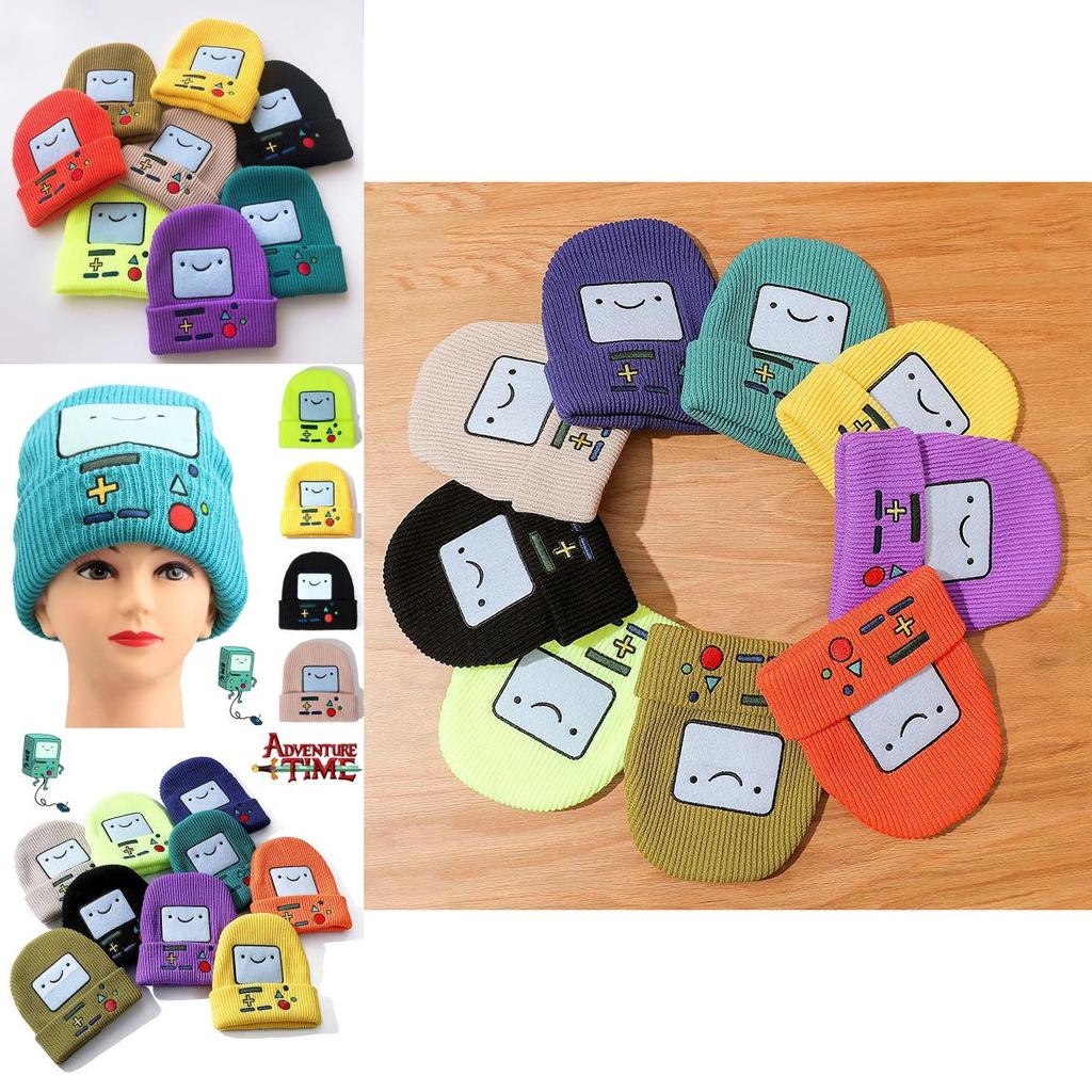 Adventure Time With Finn And Jake Soft Knit Beanie Hat For Cosplay And Warmth