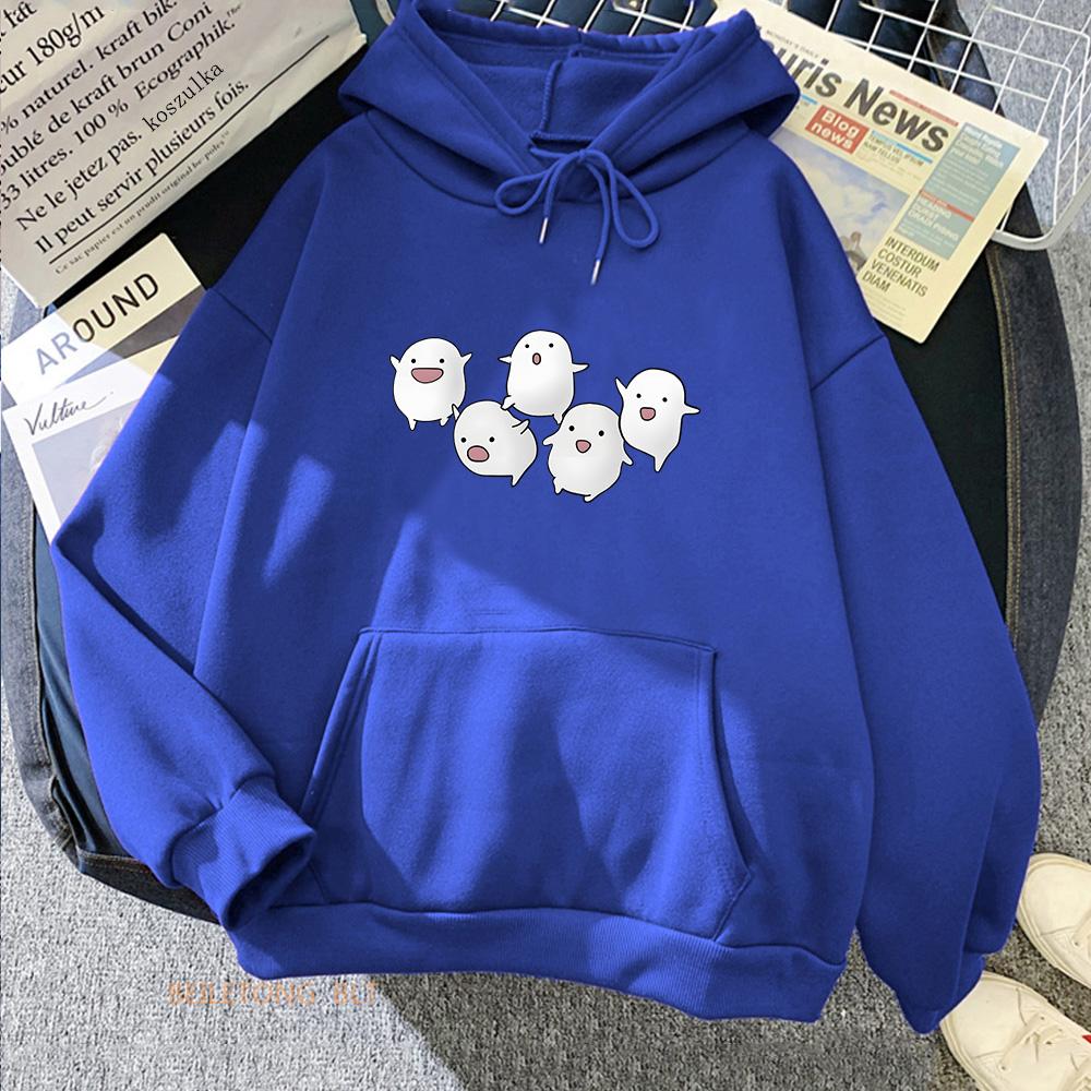 Warawara The Boy and Heron Hoodies Miyazaki Hayao Manga Printing Sweatshirts Winter Long Sleeve Women Hooded Pullovers Kawaii