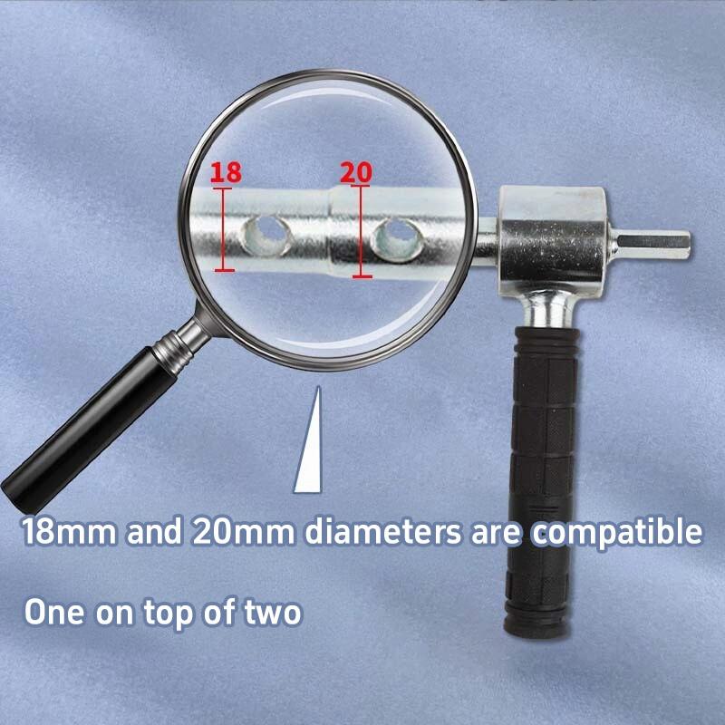 Hex Adapter Ice Auger Drill Adapter Electric Ice Drill Bit Connection Handle Adapter For 18mm And 20mm Quick-connect Couplings