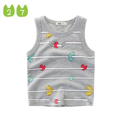 Children's Vest Camisole Boy's Top Baby Cute Short Sleeve Summer Vest