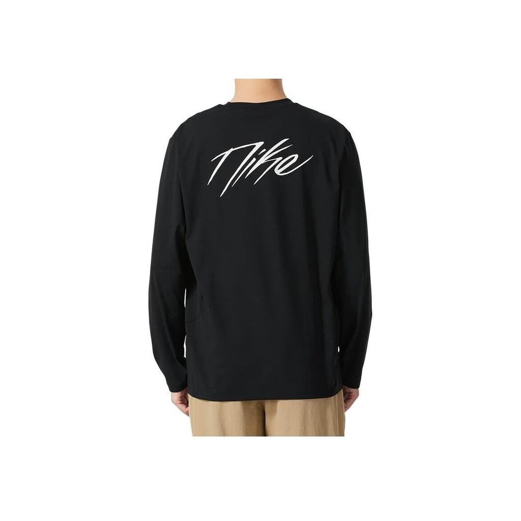 Nike Lässiges Rundhals-Bequemes Langarm-Atmungsaktives T-Shirt Herren Tops FZ0671-010