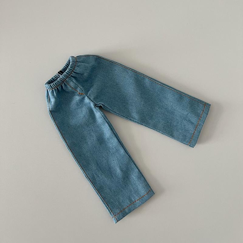 1Pcs Blyth Doll Clothes Fashion Jeans Streetwear Retro Loose Wide Leg Denim Pants for Blyth OB24 Licca Pullip 1/6 Dolls