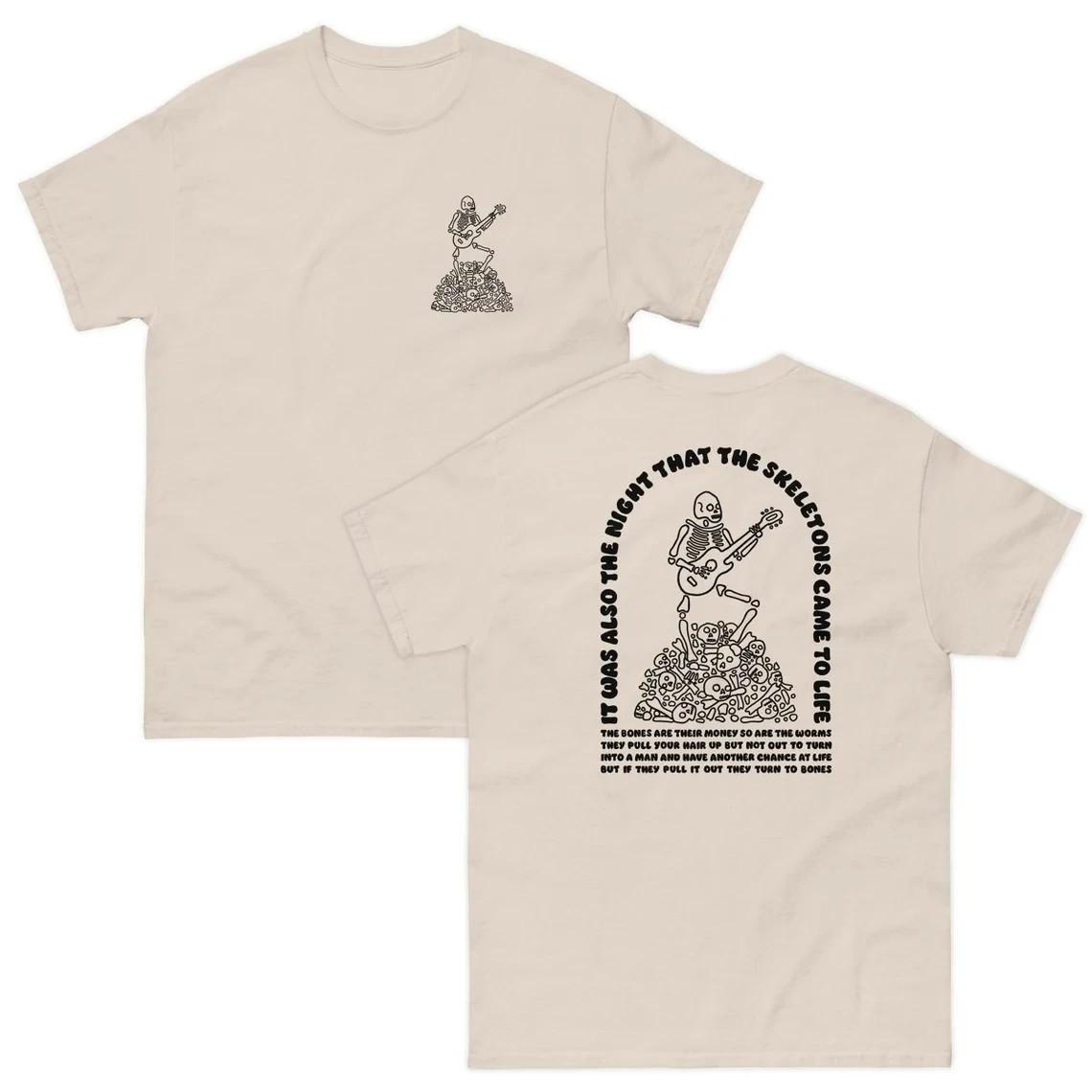 The night that the skeletons came to life tshirt I think you should leave tee M