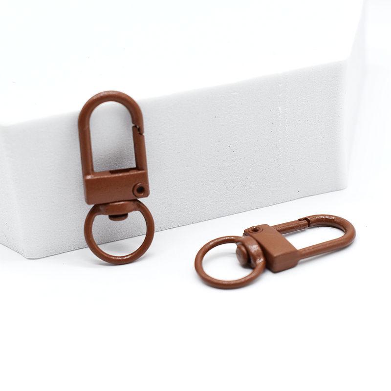 Zinc Alloy Keychain: Colorful Lobster Clasp Dog Hook, DIY Blind Box Figure, Spring Buckle Ornament