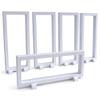 TONEA Display Case Set for Rubber Straps and Acrylic Keychains, 5 Cases and 5 Bases