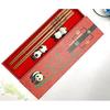 Cute Panda Chopsticks,Reusable Wooden Chopsticks Set with Ceramic Chopsticks Holder and Red Gift Case for Wedding,Anniversary,Birthday Presents 2