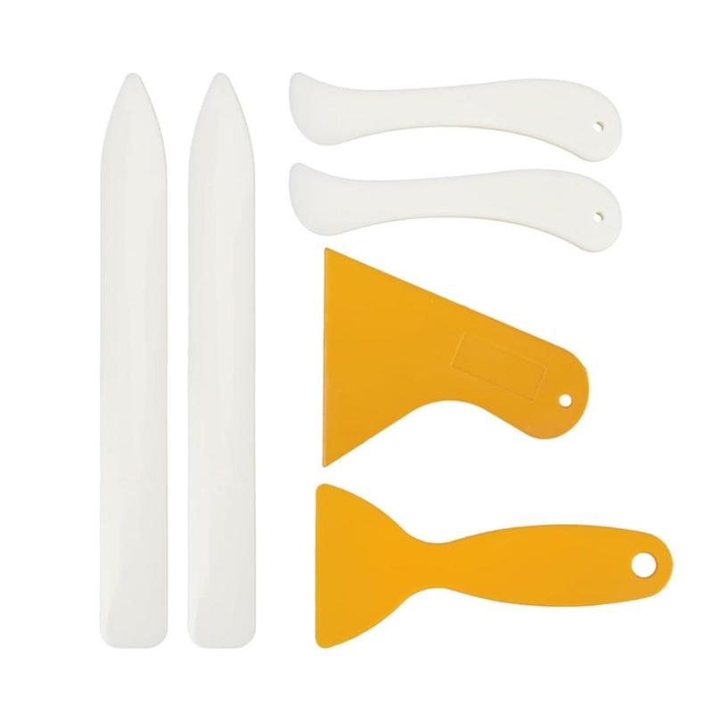 6 Stuks Professionele ABS Bottenvouwer Papiervouwgereedschap Voor Kaartenmaken Scrapbooking Boekbinden Leer Stof Maatwerk