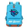 Mr. Beast Oxford Cloth Backpack Computer Bag Junior High School Students Personality Large Capacity Schoolbag