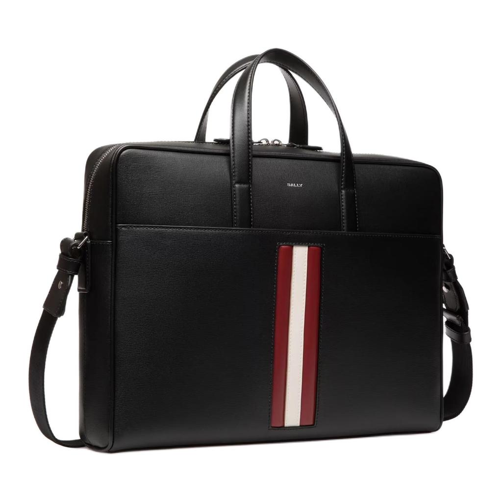 Bally Mythos Logo Zip Closure Leather Shoulder Crossbody Briefcase Men bags Black Red White 6308443
