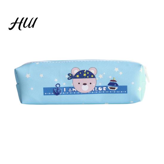Lightweight Kids Pen Bag Cute Animal Pencil Case, Cartoon for Students, Anti-stain Holder Large Capacity Stationery Organizer School, Cylinder Zipper
