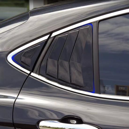 For Toyota Camry 2025 Bright Black Rear Window Louver Cover Side Vent