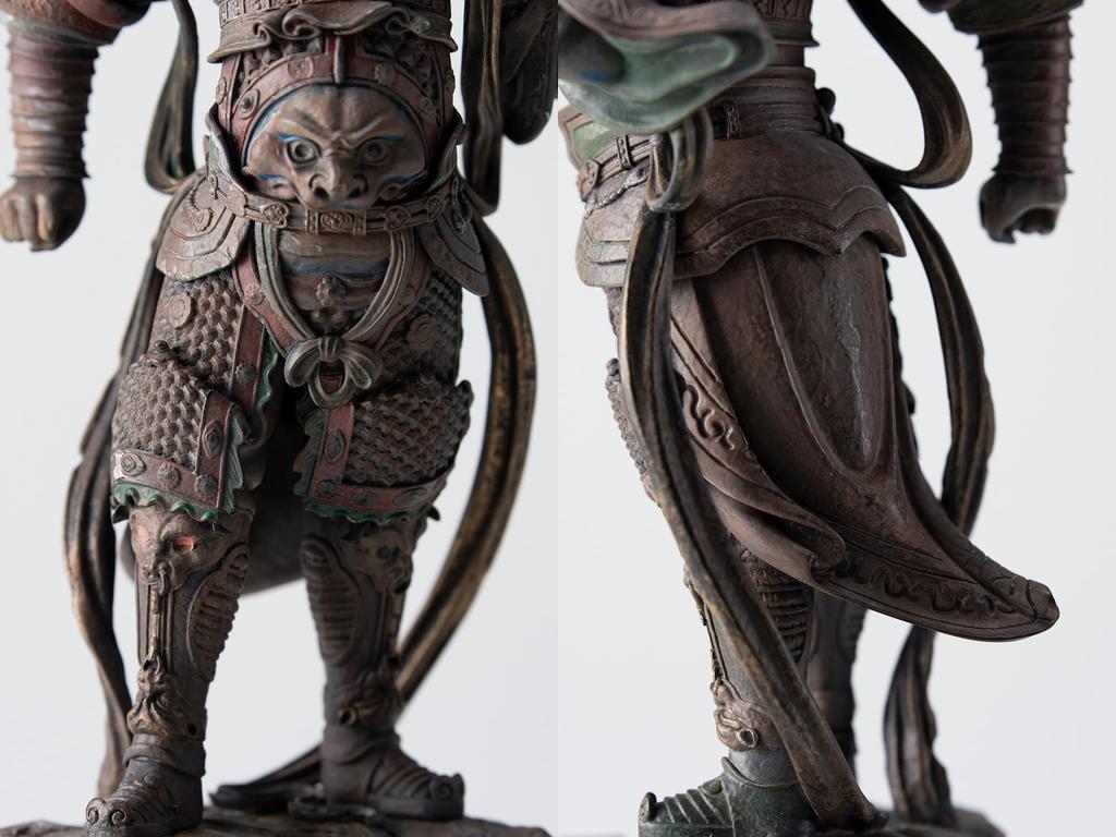 Isumu TanaCOCORO Idaten Buddha Statue Figur Nationalschatz Isumu Zochoten Swift Footed tc3799 [Palme] (Idaten)