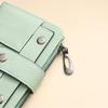 Kleine Portemonnee voor Dames, Compact Dubbelgevouwen Portemonnee voor Munten, Portemonnee met Meerdere Kaarthouders en ID-venster, Ritsvak, Korte Portemonnee voor Dames