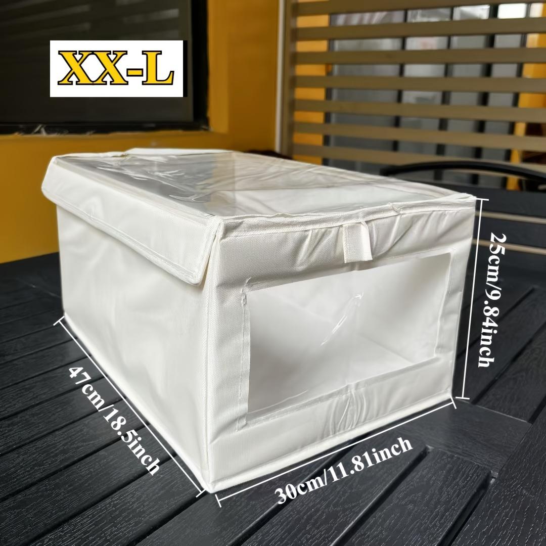 

Oversized Foldable Storage Box, Dustproof Storage Box for Household Clothing, Transparent Window Household Storage Box
