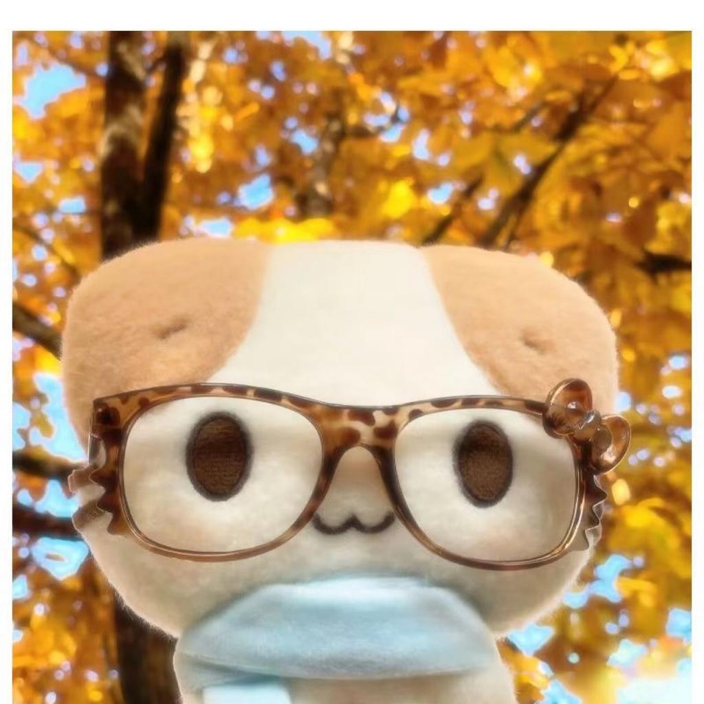 Cute Scarf Marshmallow Cat Handmade Plush Doll Doll Pendant for Gift Girl
