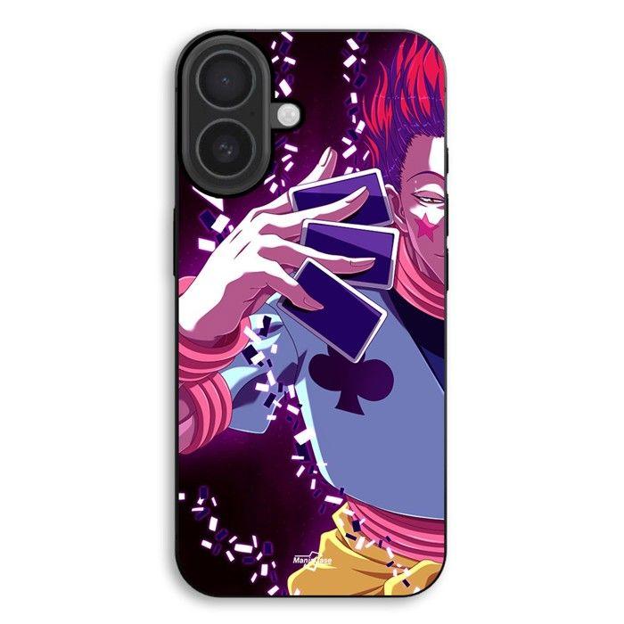 Coque de téléphone - MANIACASE - iPhone 17 - Silicone TPU - Noir - Hisoka Morow