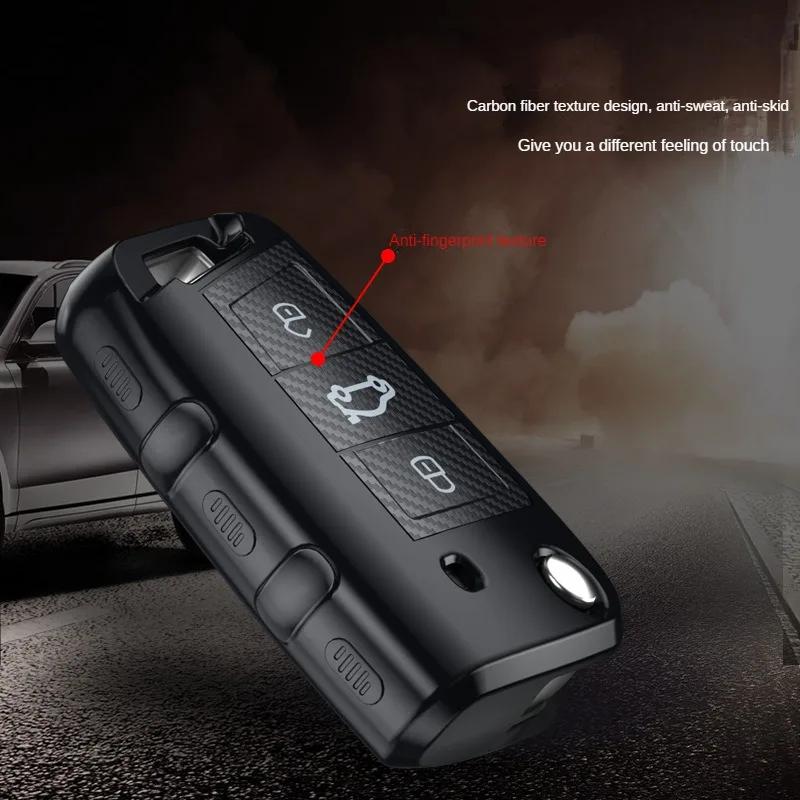 Bilnøkkelveske Deksel Skall Veske For Volkswagen VW Polo Golf 7 MK7 Tiguan Passat for Skoda Octavia Kodiaq Karoq for Seat Ateca Leon