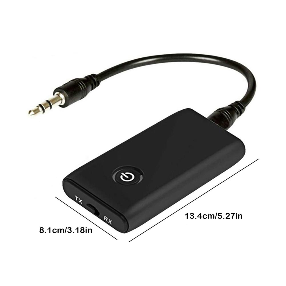 Adaptor Wireless 2 în 1 Bluetooth 5.0 Transmițător Receptor Audio cu Latență Scăzută cu Port de 3,5 mm pentru TV și Streaming Muzical