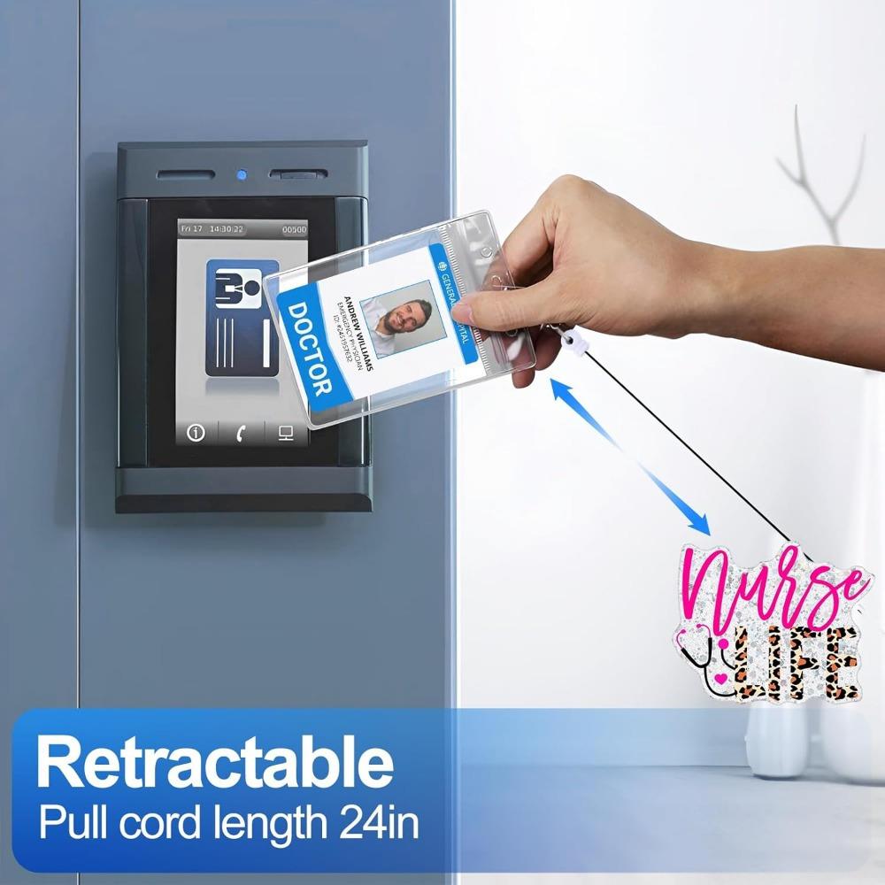 Nurse Life Badge Reel Gift Set. Extendable ID clip for medical assistants & office staff.
