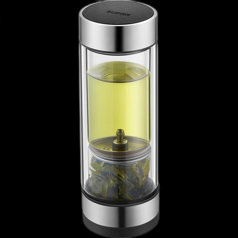 SUPOR Double-Layer Tea Separation Glass Cup