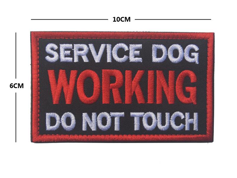 Individuelles Hundegeschirr Klettverschluss-Patch: Servicehund Abzeichen & Trainings Moral Abzeichen