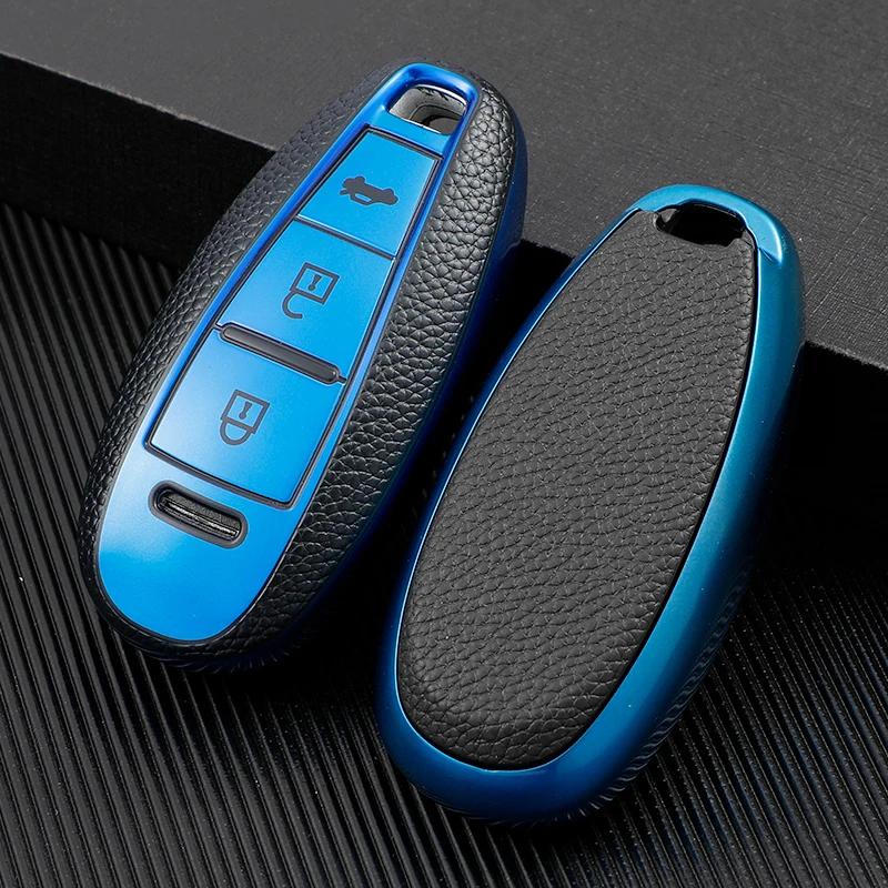 Tpu Leather Auto Shell Fob For Suzuki Vitara Swift Ignis Kizashi Sx4 Baleno Ertiga Car Key Case Cover Accessories