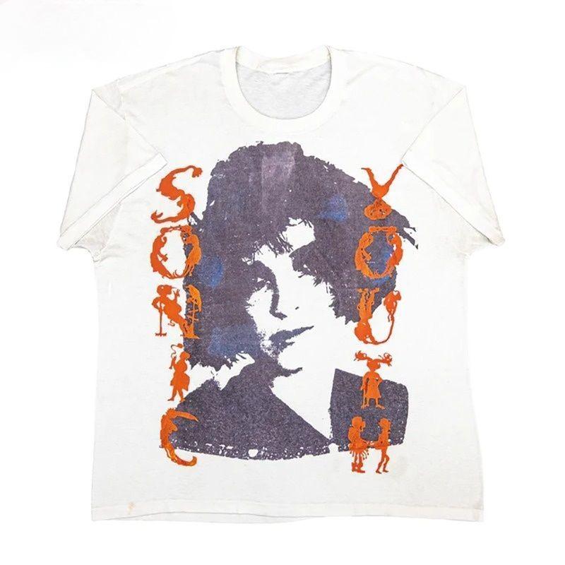 

2026 New Sonic Youth Jane Birkin Rock Roll Vintage ShortSleeve Mens TShirt S