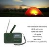 Solar Hand Crank Radio Multifunction Portable Rechargeable Emergency Radio with LED Flashlight for Camping Outdoor