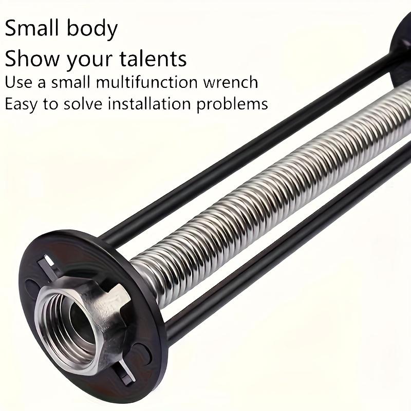 Multifunctional Basin Faucet Wrench – 4-Jaw Hex Plumber's Wrench for Under-Sink Use, Suitable for Bathroom & Kitchen