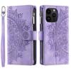 Zipper Leather Wallet Multi Cards Solt Case For iPhone 14 13 12 Mini 11 15 Pro XS Max XR X 8 7 SE 2022 6 Plus Stand Phone Cover