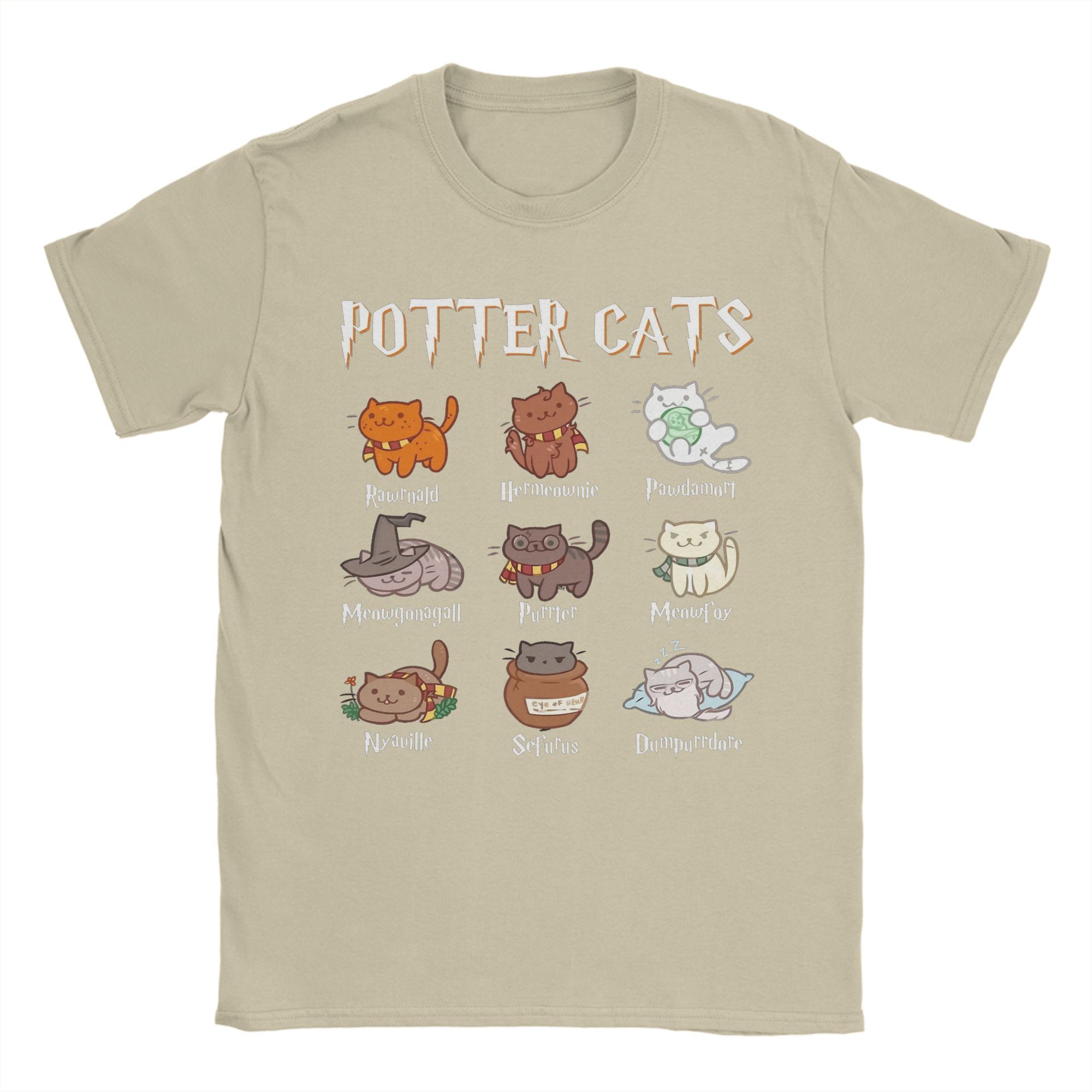 Miniso Potter Cats Harries Movie PPotters Magic World Футболка Женская Хлопковая Одежда С Коротким Рукавом Круглый Вырез Футболка Футболка S