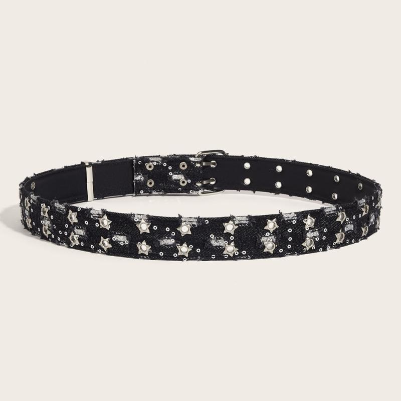 Star Chain Belly Chain For Dress Chain Belt For Women Waist Chain Belt Grommet Waist Chain Sequined Grommet Belt